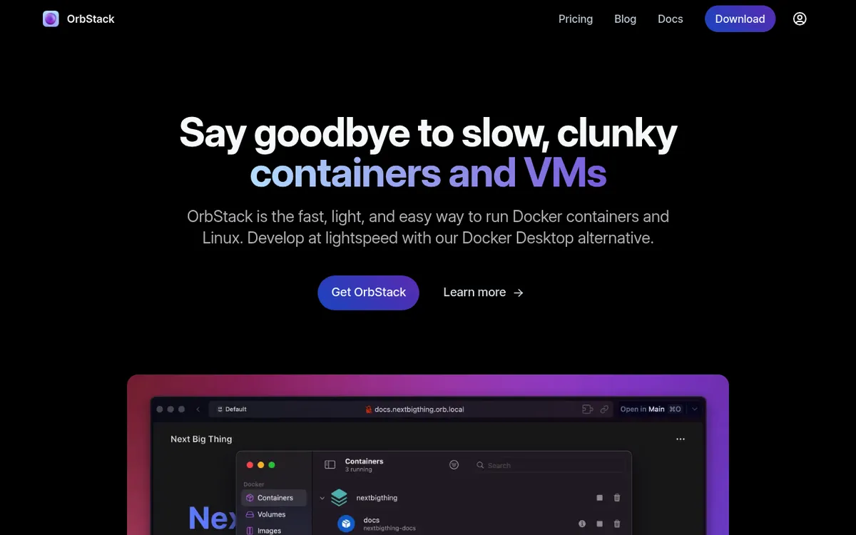 OrbStack, a container runtime for Apple Silicon Macs
