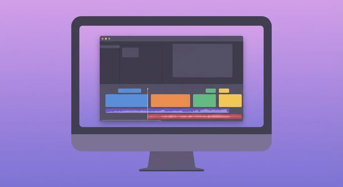 iMovie editing interface