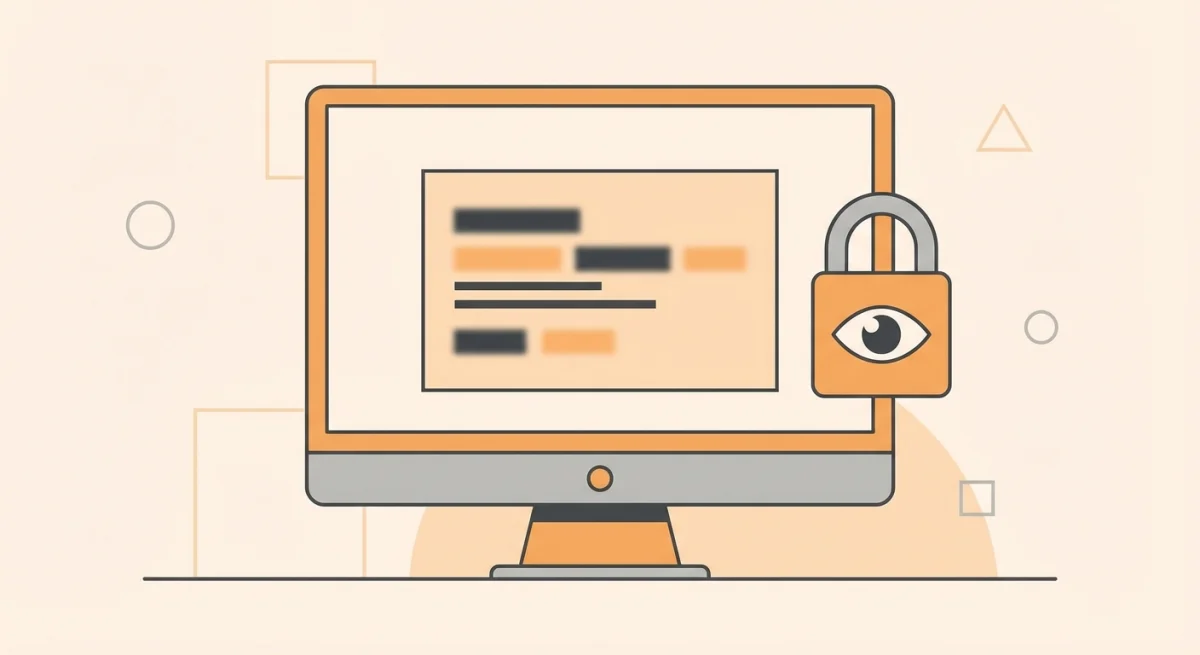 Blurring sensitive information