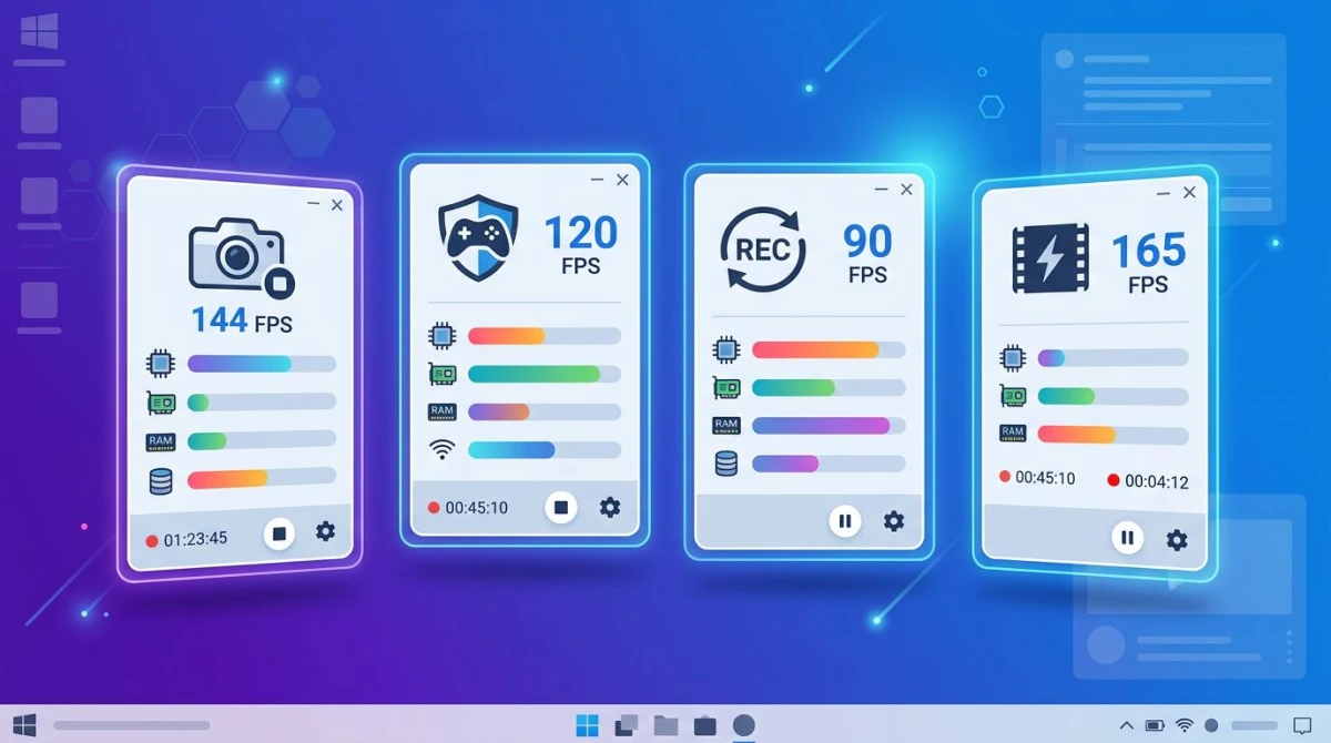 Comparison of top Windows game recording software