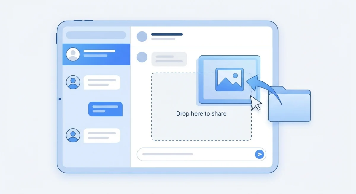 Sharing screenshots in Microsoft Teams chat