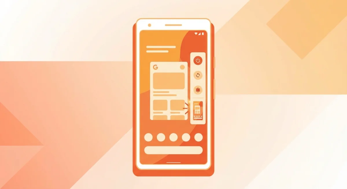 Google Pixel screenshot via power menu