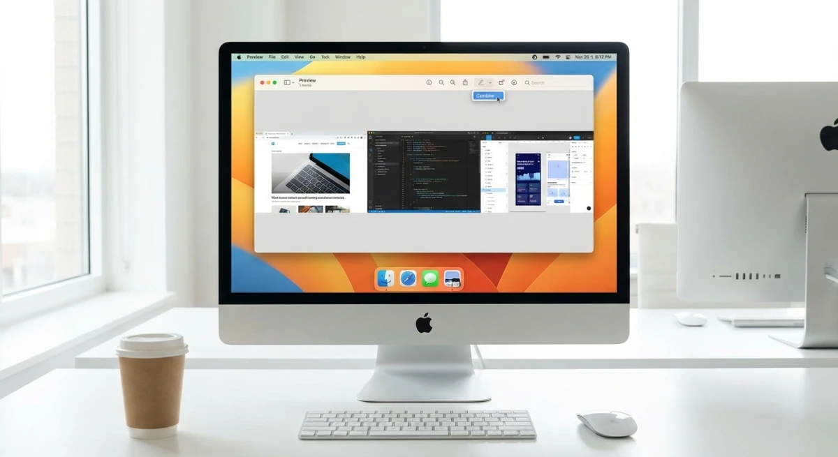 Screenshots auf dem Mac kombinieren (5 einfache Methoden)