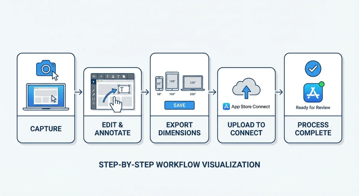 Mac screenshot workflow for App Store
