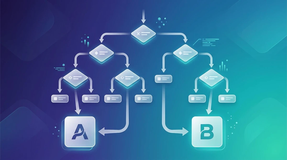 Decision flowchart for picking Puppeteer or Playwright