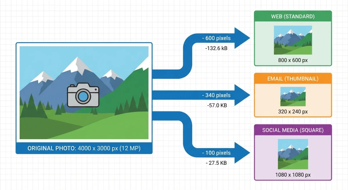 Optimal image sizes for different platforms