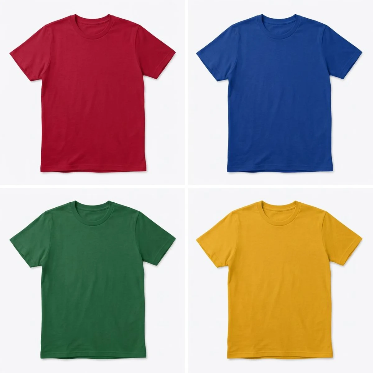 Product mockups in multiple color variations