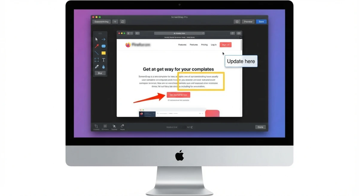 Desktop annotation tools interface