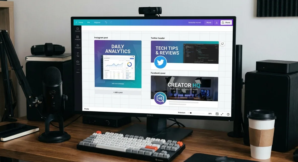 Social media screenshot designs