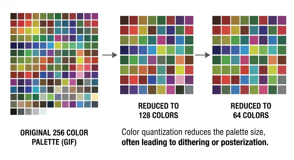 GIF color palette reduction