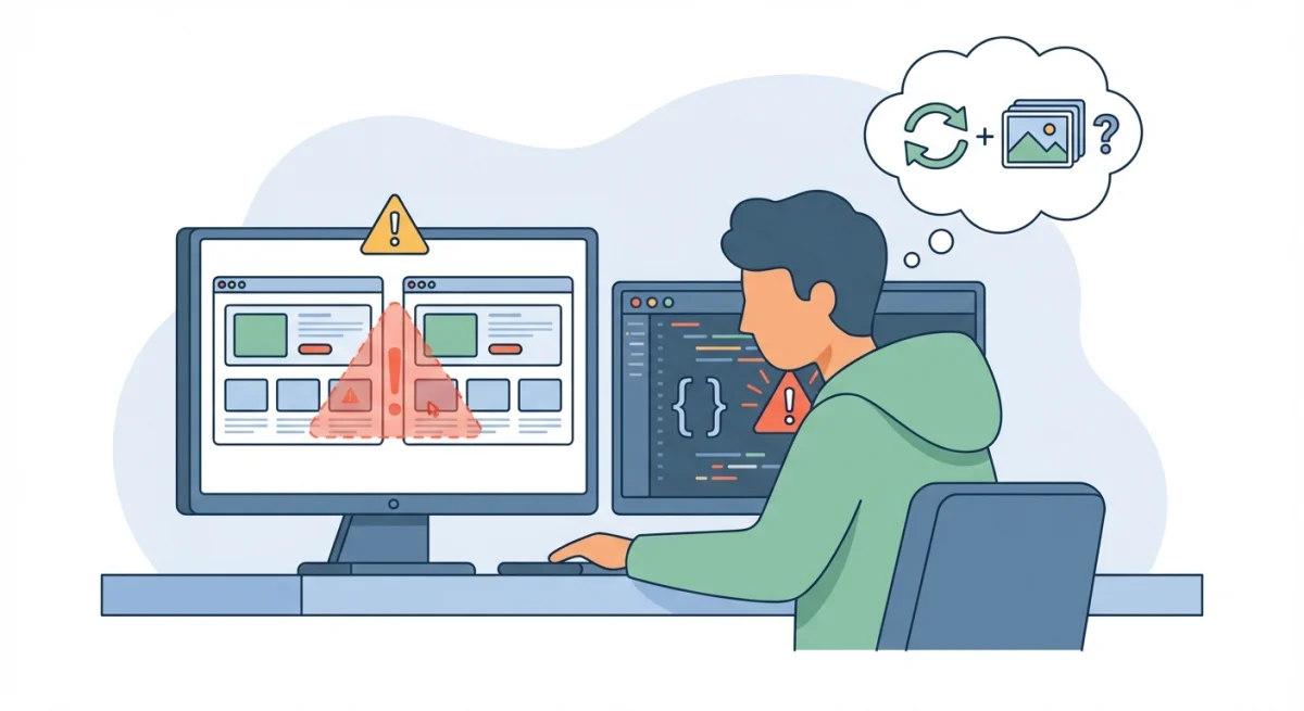 Debugging flaky visual regression tests