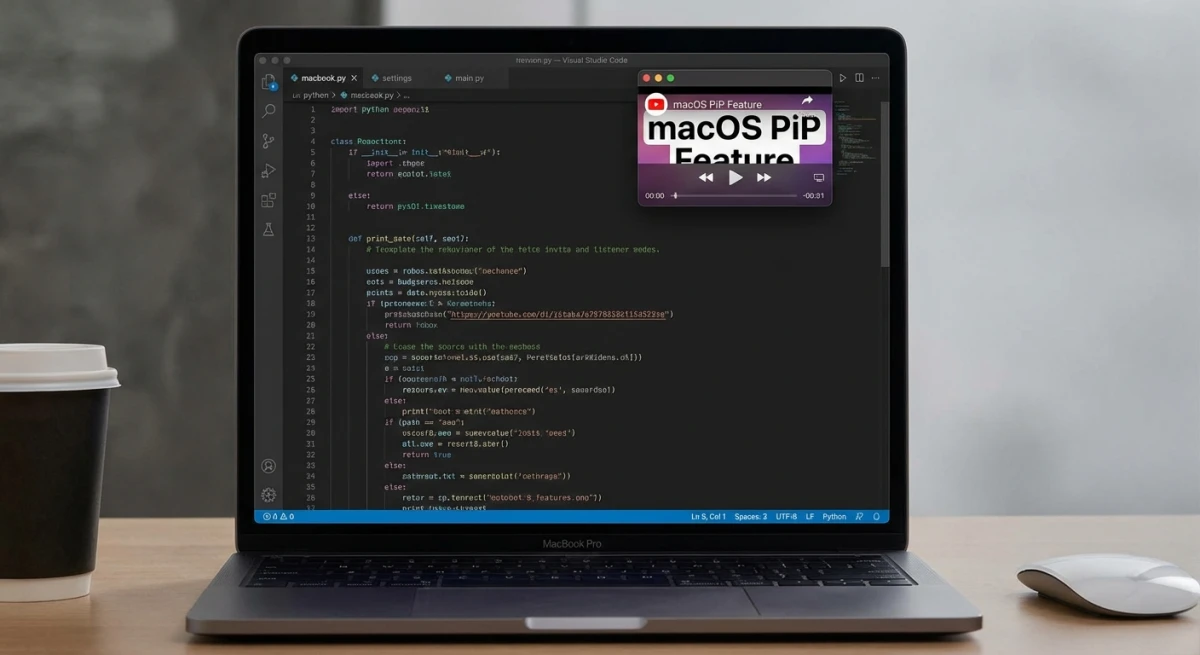 Picture in Picture floating video on Mac