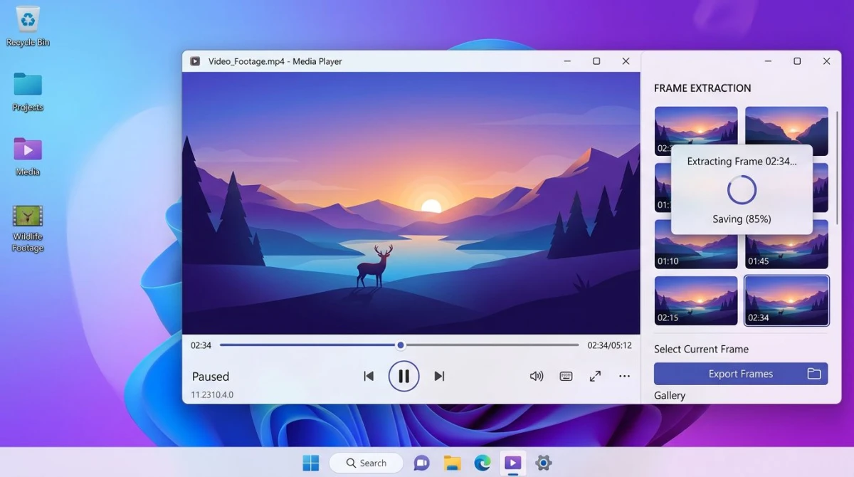 Frame aus Video unter Windows extrahieren (2026)