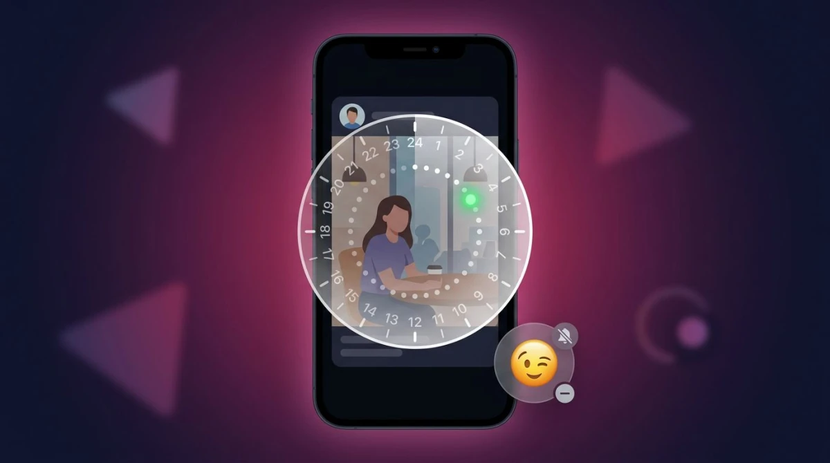 BeReal 24-hour screenshot window expiring with a RealMoji reaction shown as not tracked