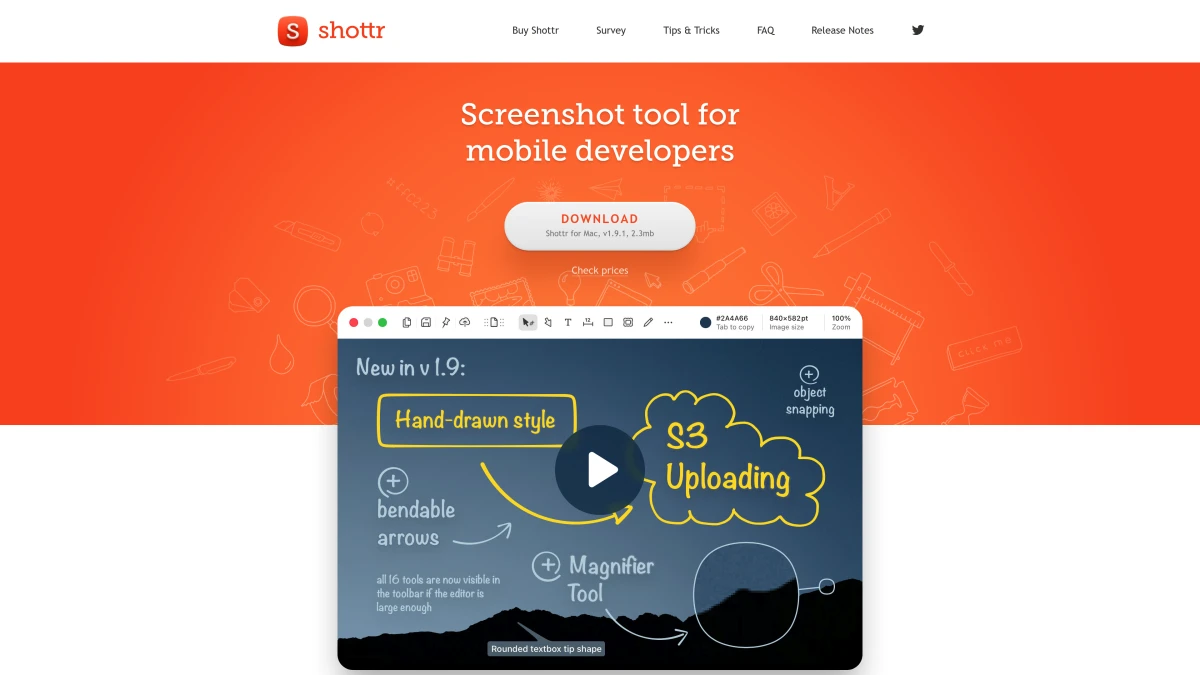 Shottr free screenshot tool for Mac