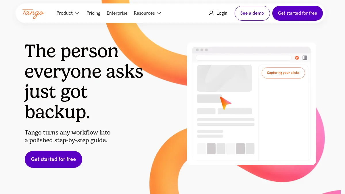 Tango step-by-step guide builder