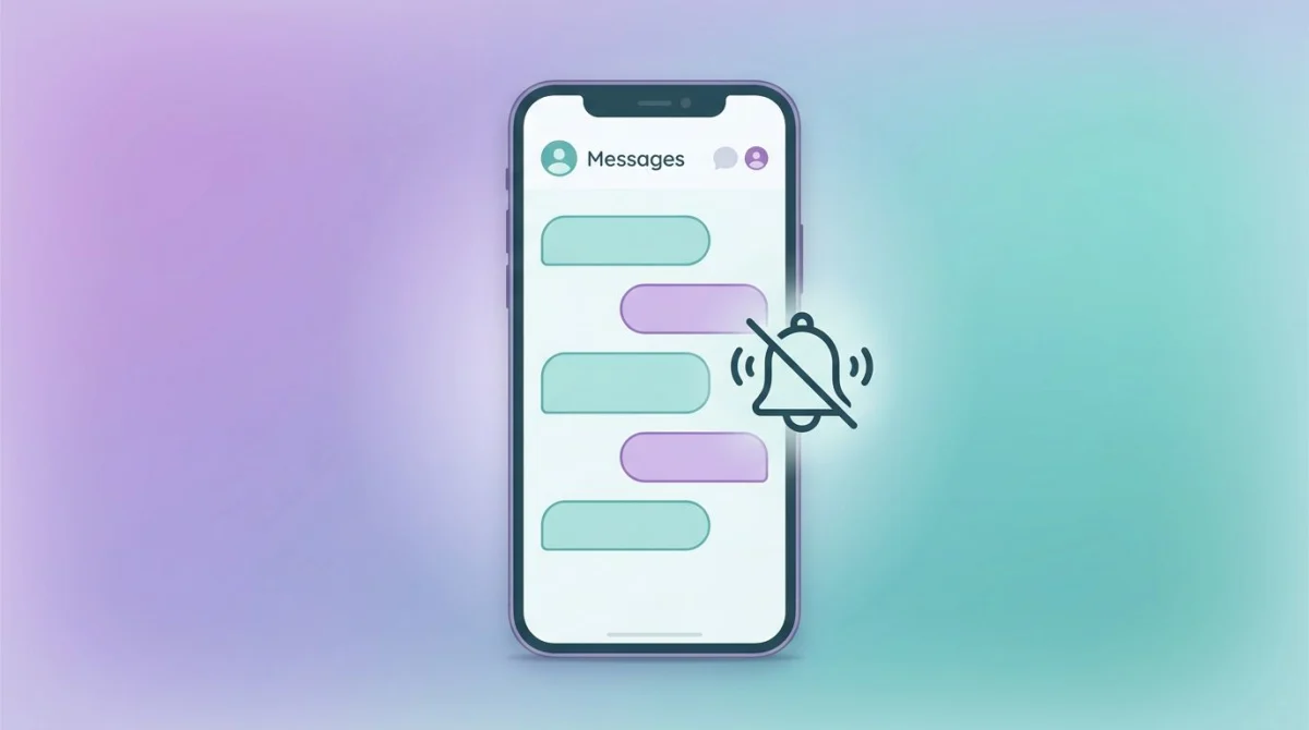 Hinge-Chat-Unterhaltung mit einer stummgeschalteten Glocke — Screenshots senden keine Benachrichtigung