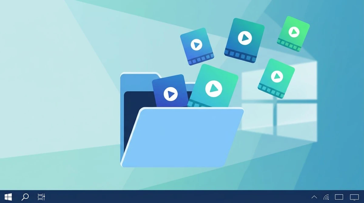 Windows-Ordner mit gespeicherten Videoaufnahmen