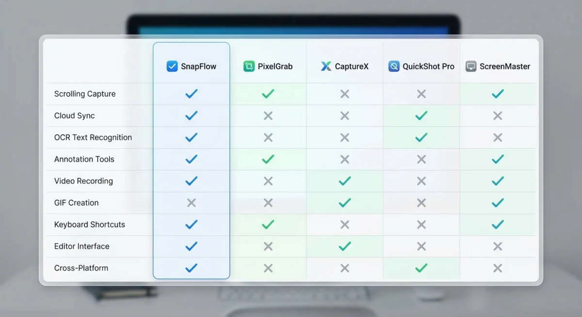 Comparing Snagit alternatives with one-time pricing