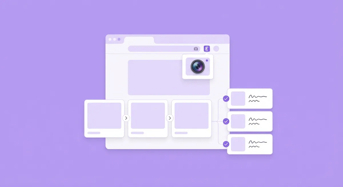Scribe auto-capturing a workflow as screenshots
