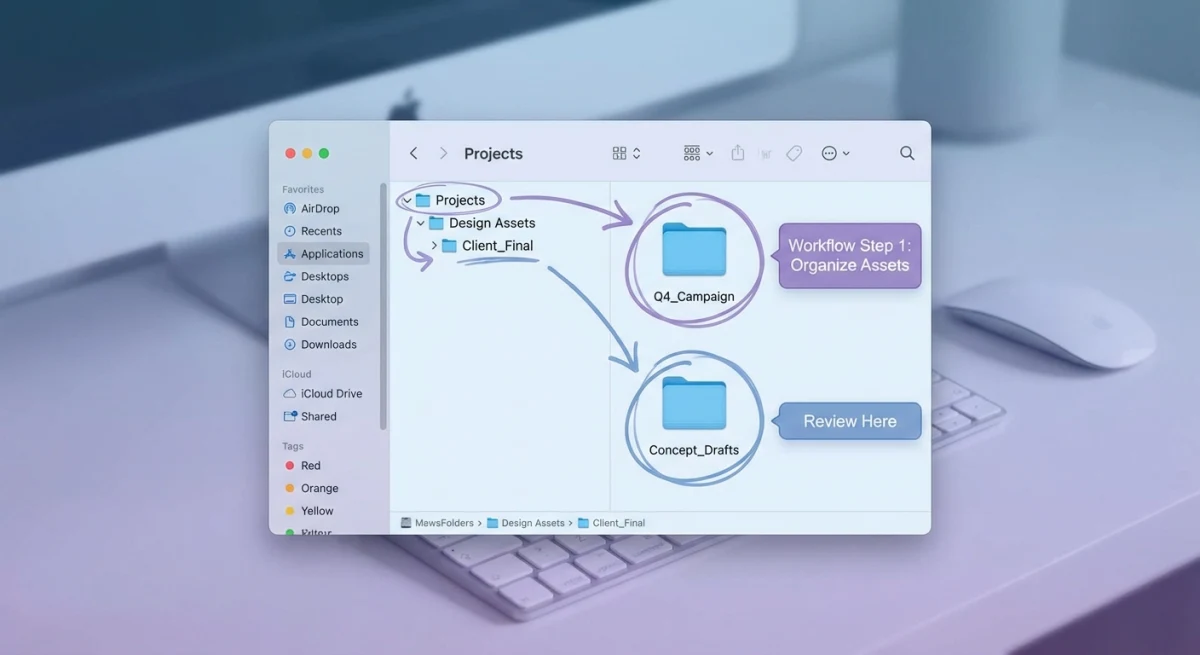Annotating and organizing meeting screenshots