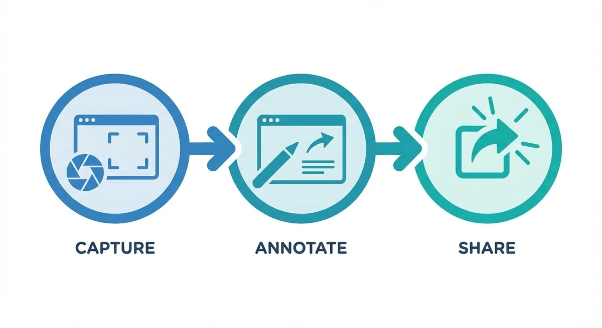 Screenshot and annotation workflow comparison