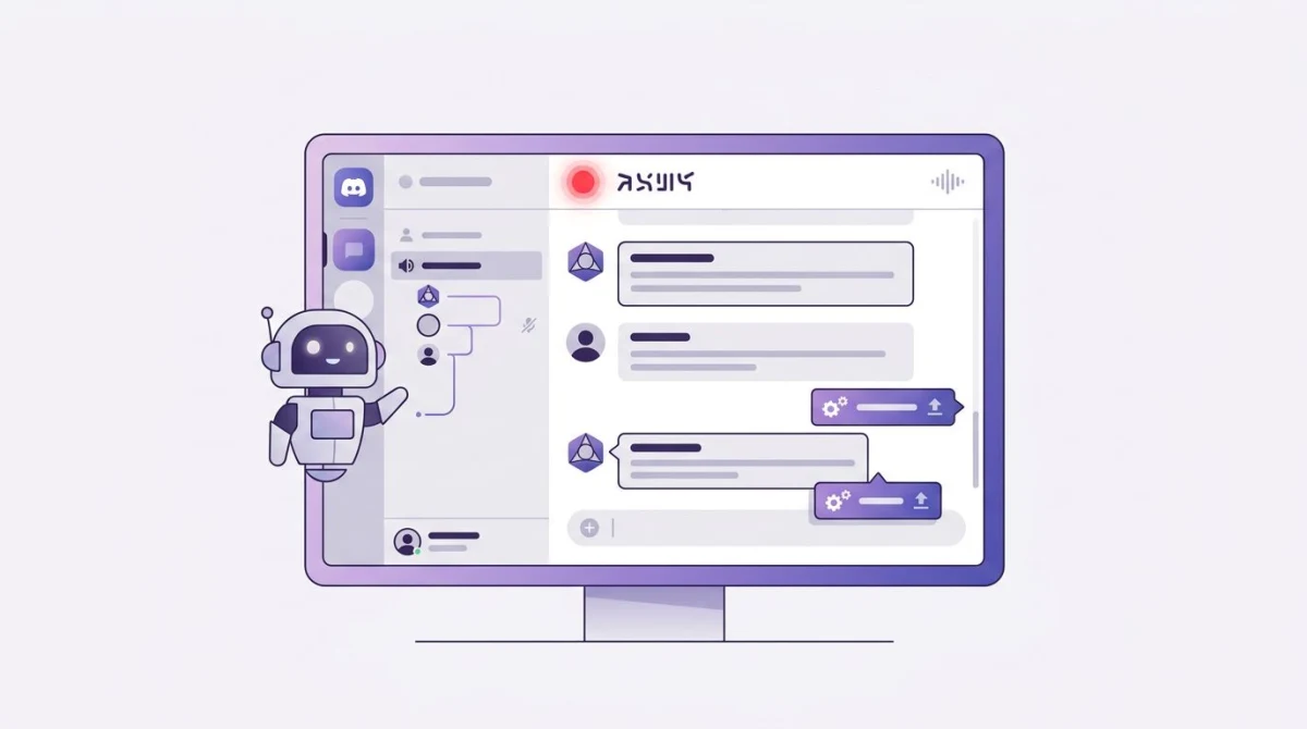Craig bot commands in a Discord text channel with the bot joining a voice channel