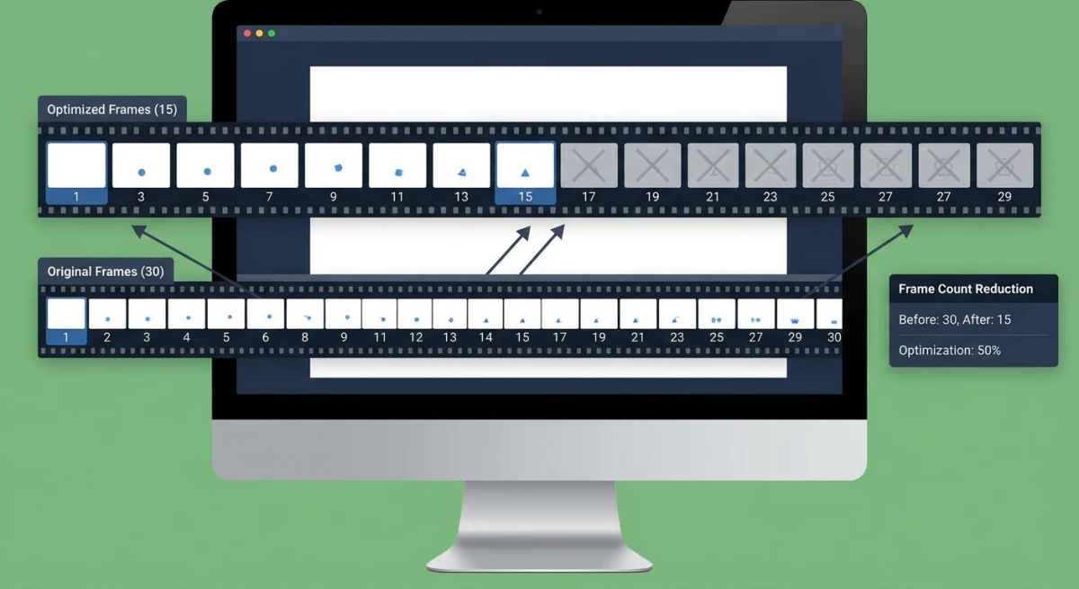 GIF frame reduction visualization