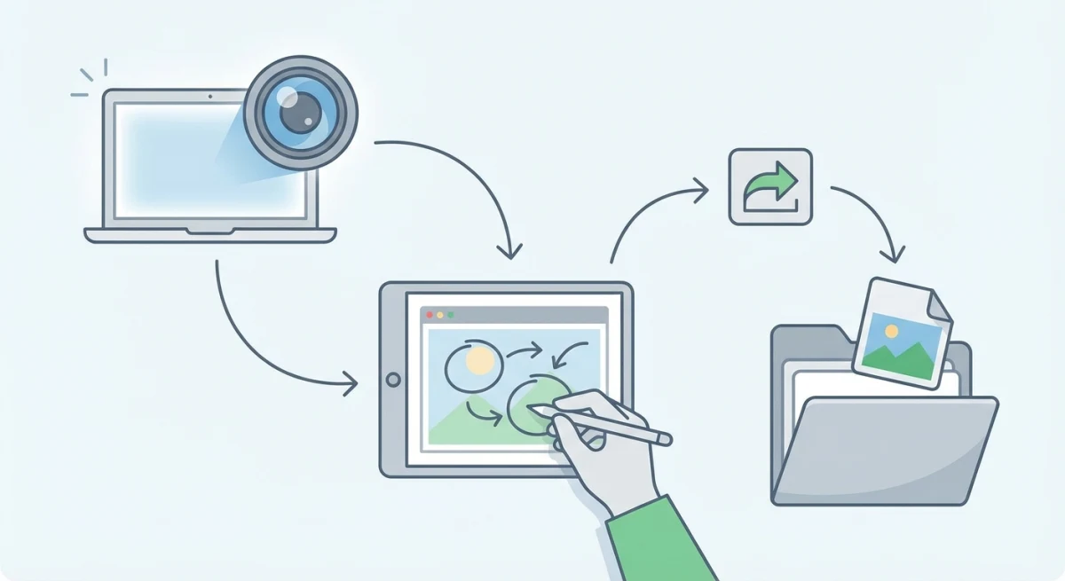 Screenshot workflow on Mac