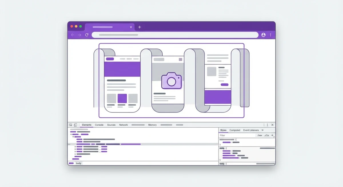 Chrome DevTools full page screenshot