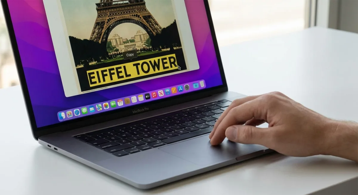 Live Text feature on macOS