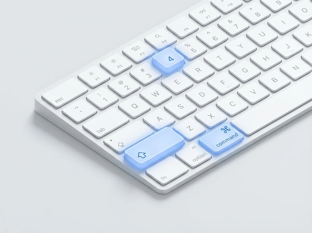 Command Shift 4 keyboard shortcut for partial screenshots
