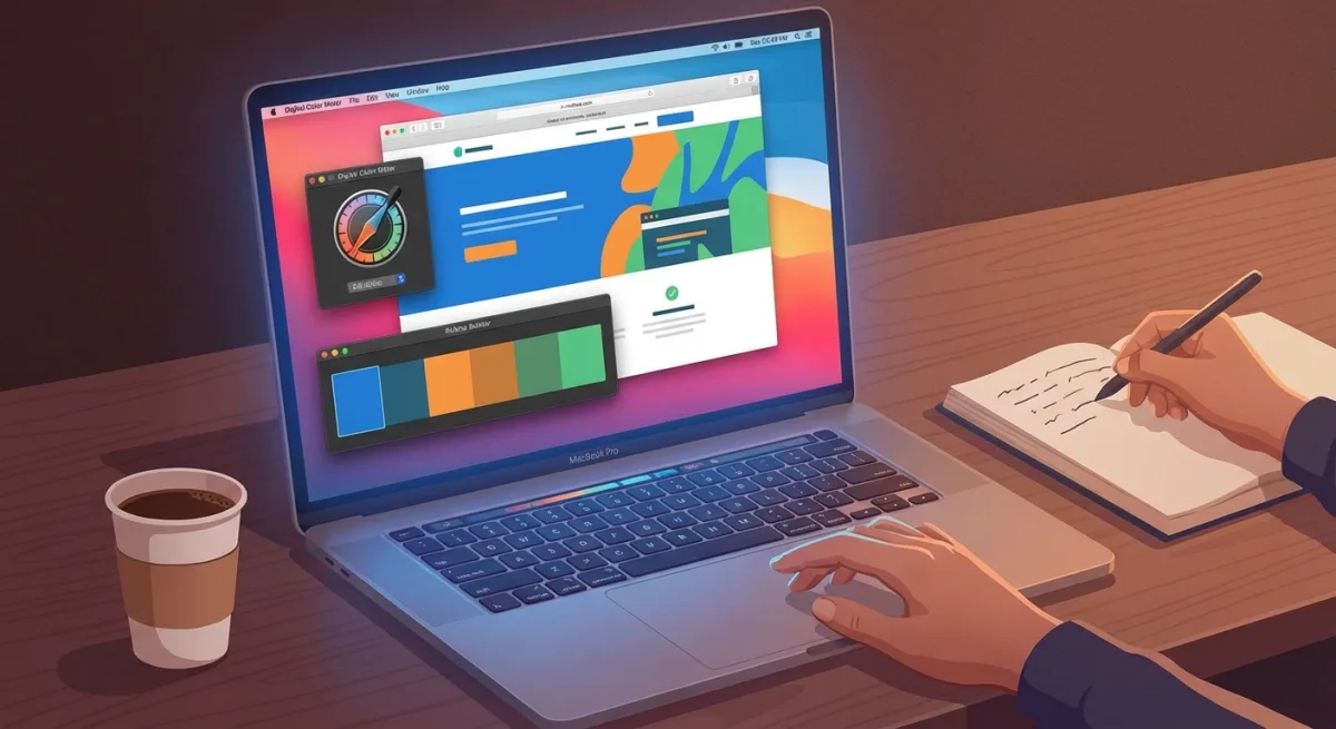 Building a color palette from a screenshot on Mac