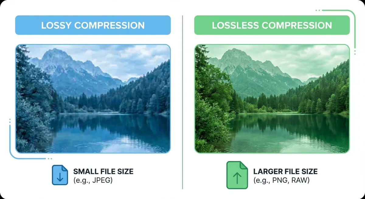 Lossy vs lossless compression comparison