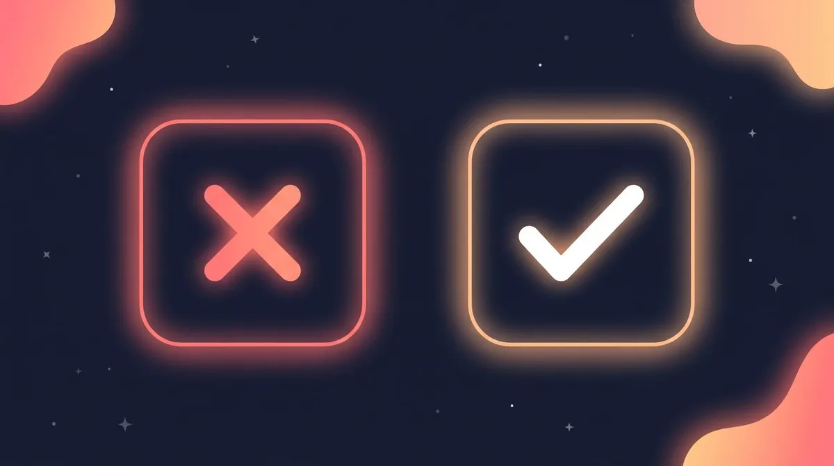 The never-miss-twice rule shown as two habit cards, one a single missed day, the next resuming with a checkmark