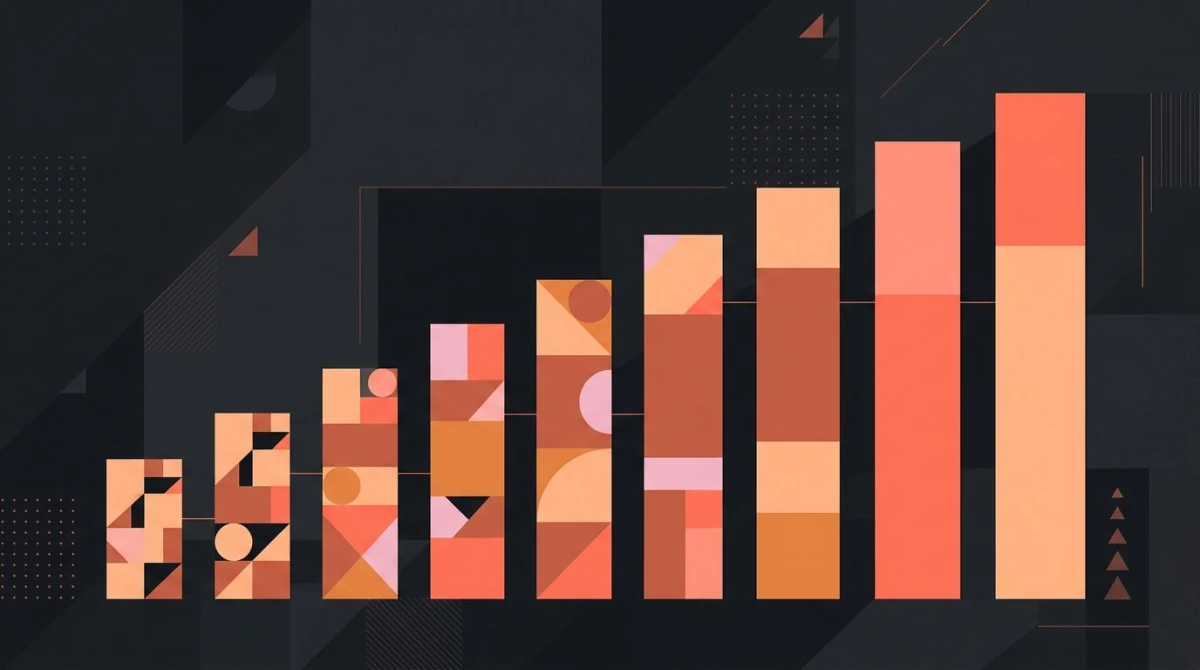 Abstract visualization of the 8-week beginner running plan progression