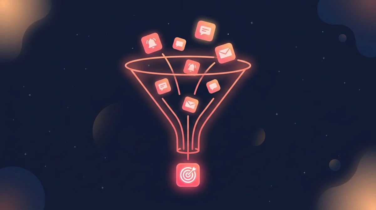 Focus as subtraction: filtering distractions down to one target