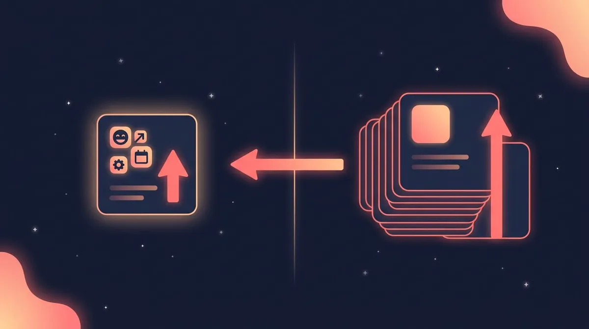 Inside view versus outside view: a single optimistic task card next to a stack of past projects forming a reference class