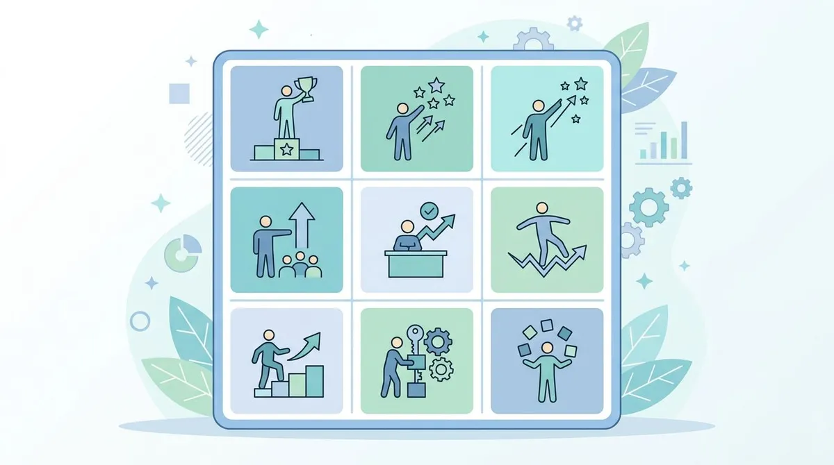 9-box grid development template