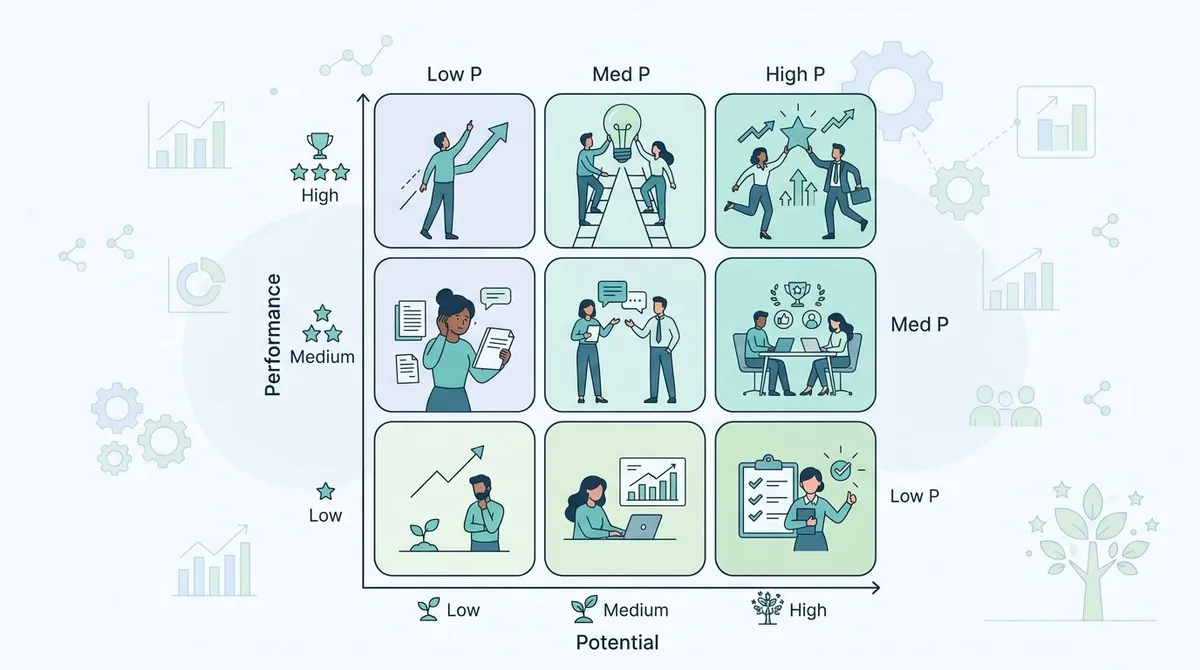 9-box grid performance potential matrix