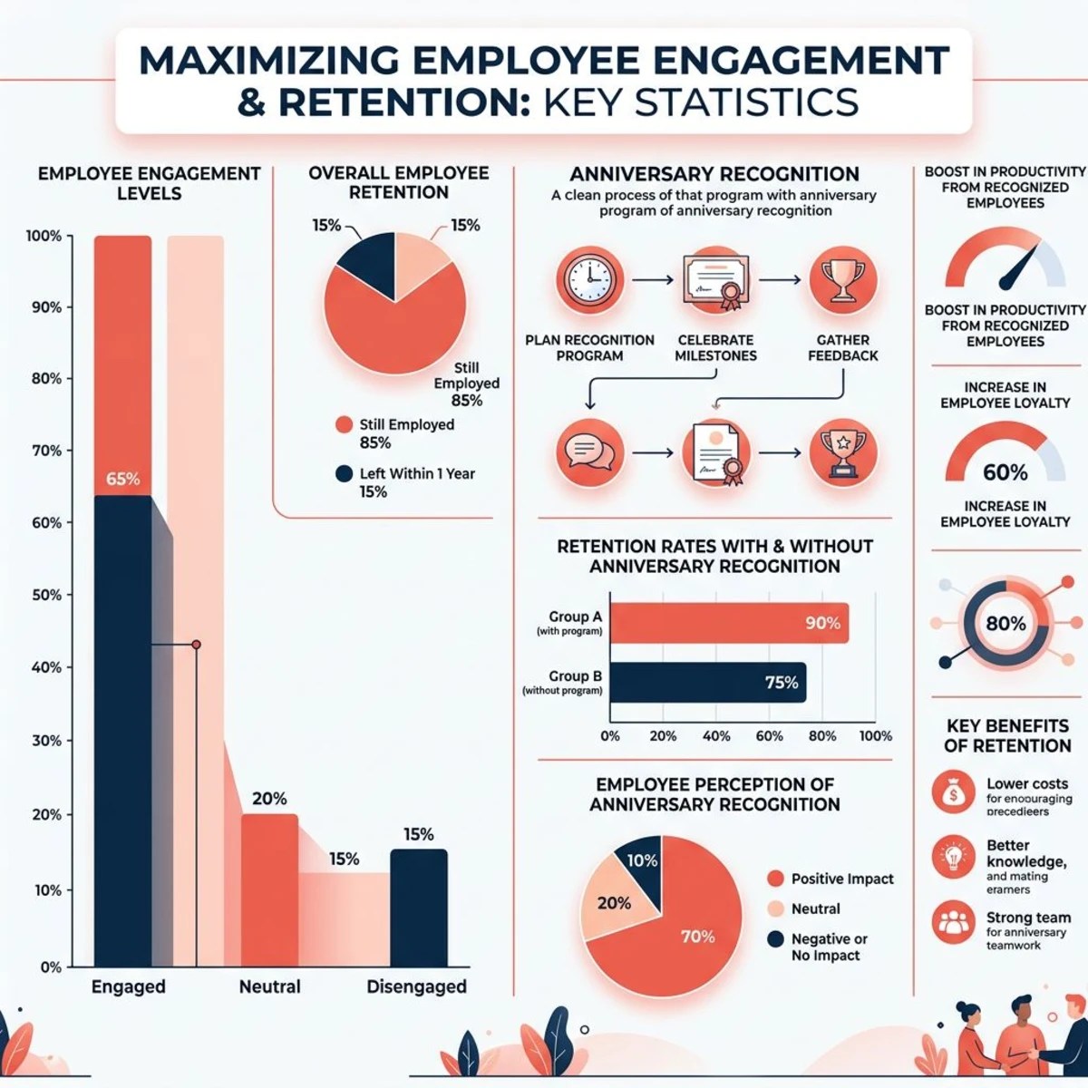 Work anniversary celebration impact on employee engagement