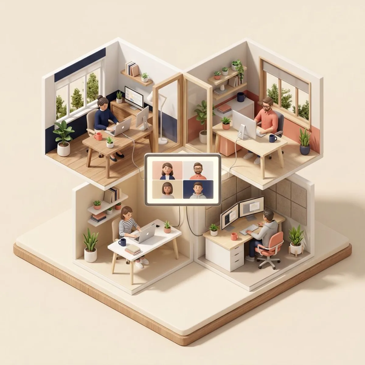 Virtual team meeting during onboarding week