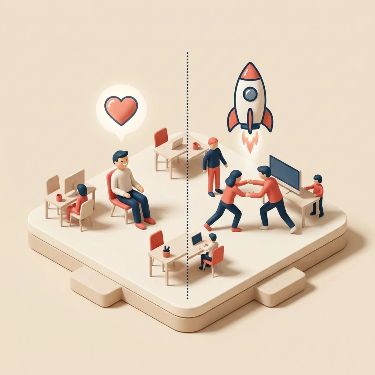 Satisfaction vs engagement comparison