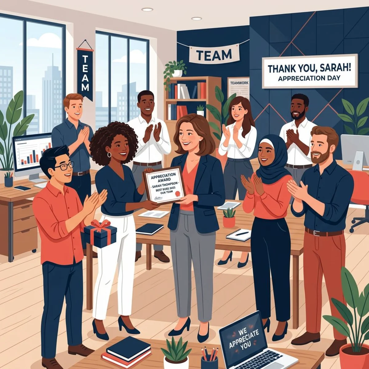Boss appreciation work anniversary message examples