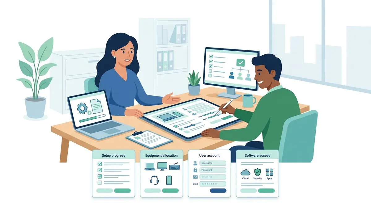 IT and equipment forms for new employee setup