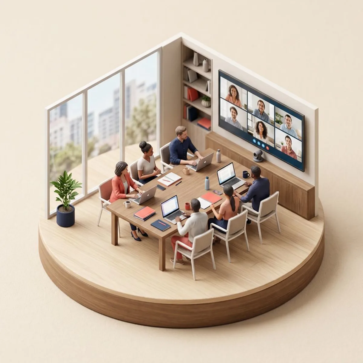 Team communication in a hybrid work setup