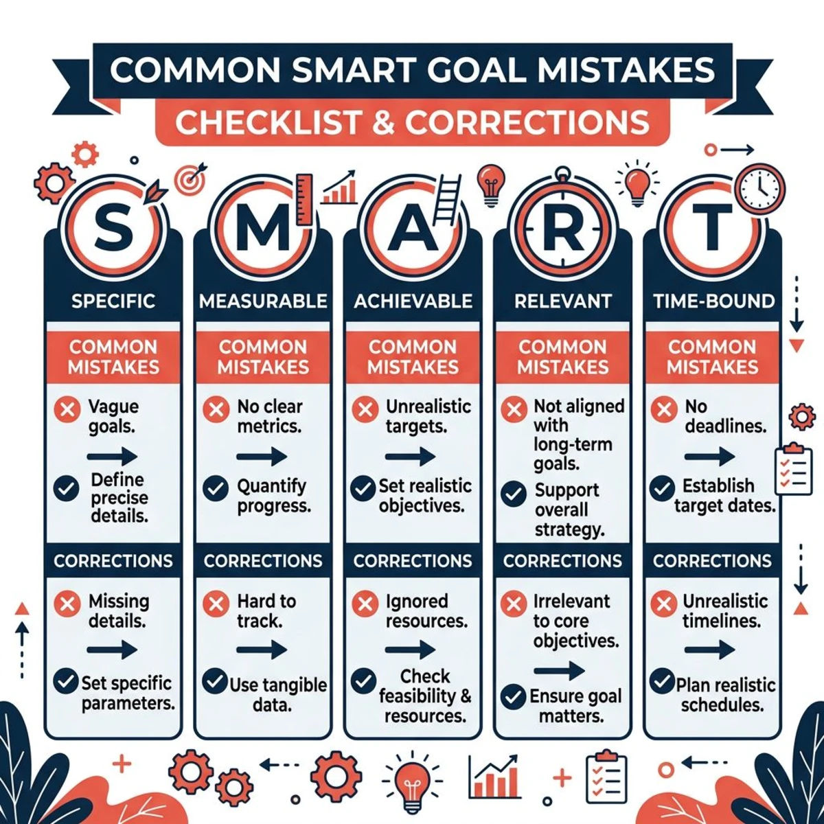 Common SMART goal mistakes and how to avoid them