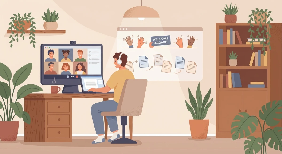Remote new hire onboarding checklist setup