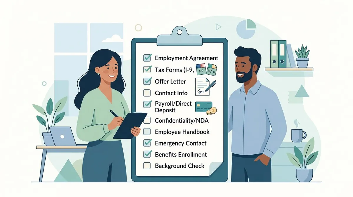 Complete new hire paperwork checklist for small business