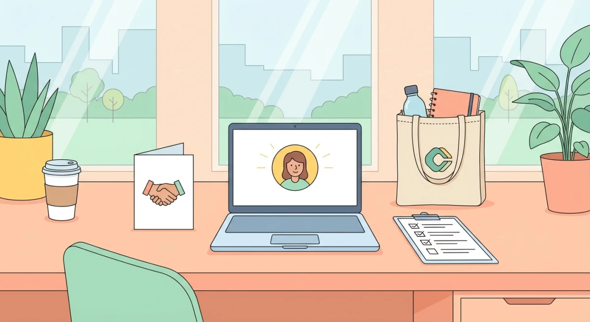 New hire checklist welcome desk setup